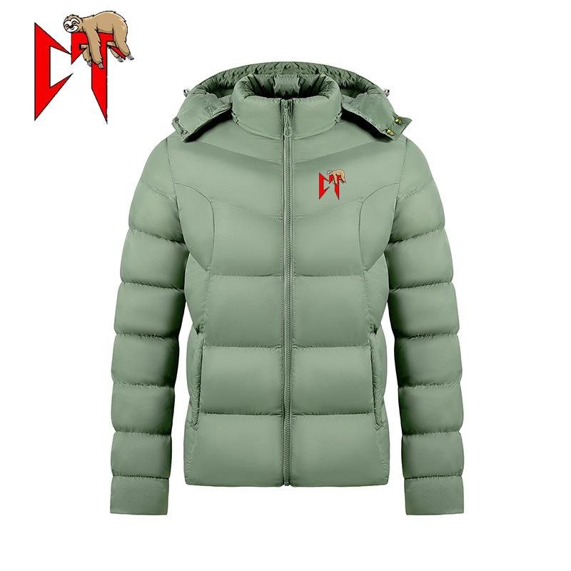 Puffer Jacket Men Thick Warm Winter Jackets Casual Cotton Padded Parkas Man Outwear Top Outdoor Hooded Coats S