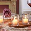 1Pcs Premium Clear Tealight Candle Holders for Wedding, Holiday and Home Decor
