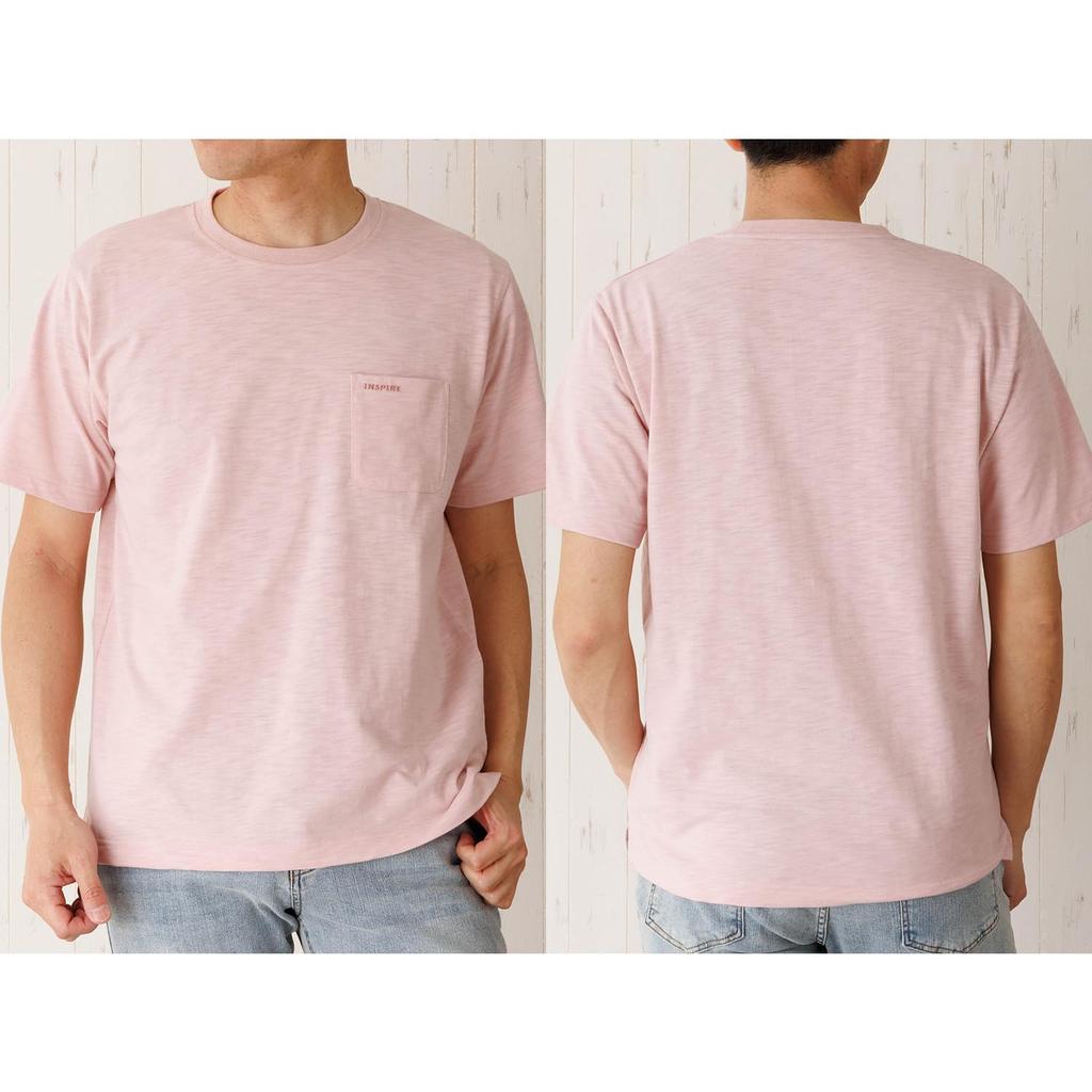 INSPIRE Short Sleeve Crew Solid Perfect for and with Stylish and Perfect Gift for Men in Their and Size L Men's T-Shirt, Neck, Color, Casual, Golf,