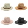 Cappello di Paglia di Carta a Tesa Larga per Protezione Solare e Moda Cappello da Sole Estivo da Spiaggia