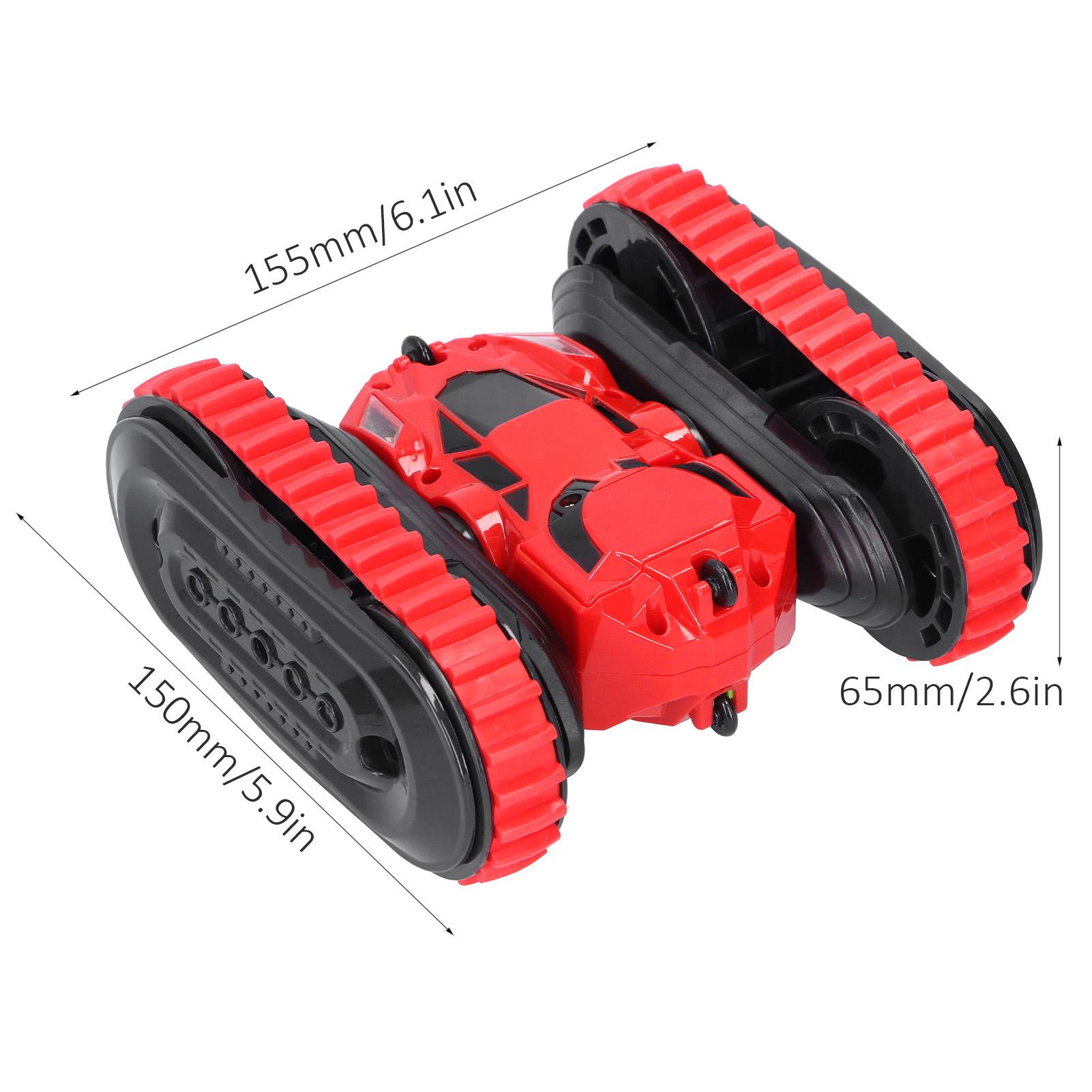 2 in1 DoubleSided Remote Control Car HighSpeed 360 Degree Rotating RC Stunt Car(Red )