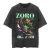 New ONE PIECE Nika Form Luffy Anime High Quality TShirt Men and Women Cotton Vintage Washed Print Retro Streetwear Tops