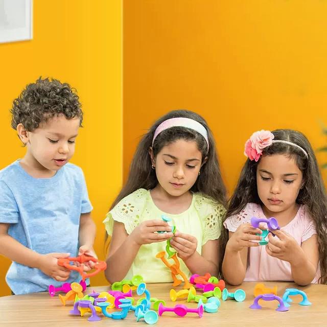 Multicolored Sucker Toys,Building Blocks Pop Suction Cup Toy,Construction Set,Parent-child Interactive Game,Gift for Kids