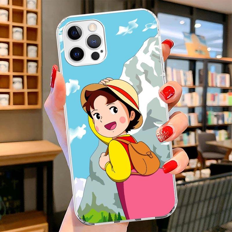 Heidi Cute Cartoon Cover Phone Case For iPhone 16 17 Air 15 14 Pro Max 16E Phone Case 13 Mini 12 11 7 SE 8 Print Pattern Fit Cas