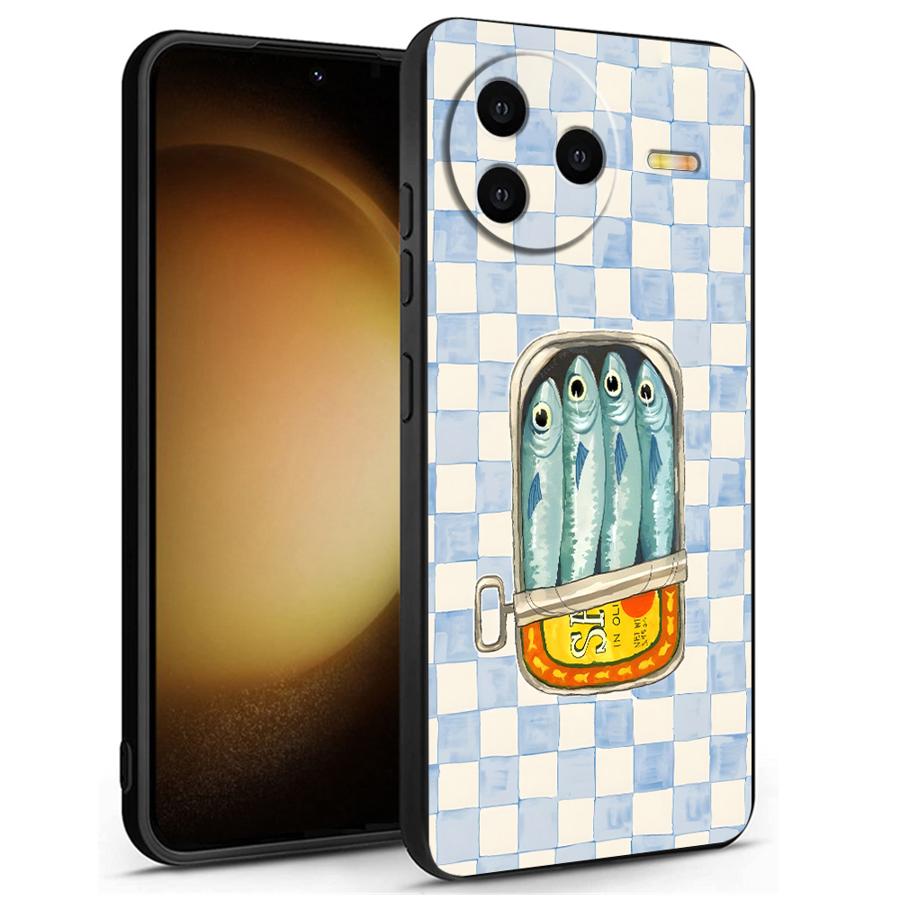 Funda Phone Cover Case for Xiaomi Redmi A1 A2 Plus 13C A4 A5 12C K40 K80 Pro 14C A3 9 10 Cartoon Creative Fish