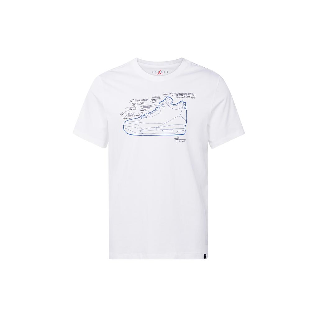 New JORDAN T Shirts Men White FN3715-100