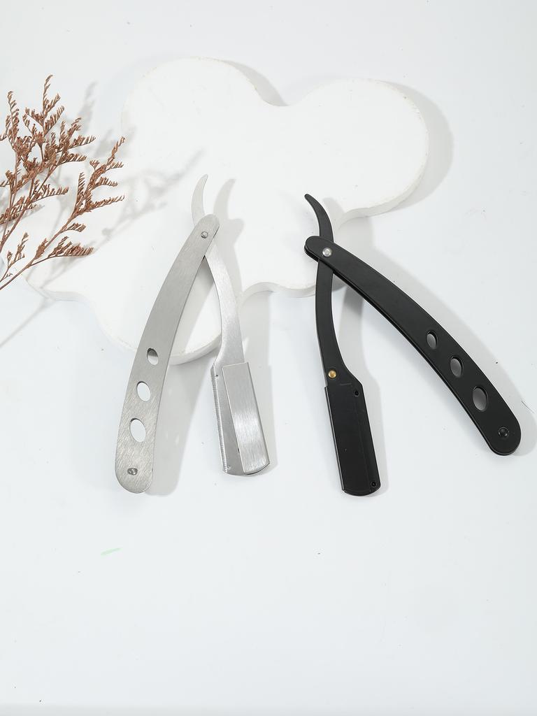 1pcs Men's Stainless Steel Shaving an Hairdressing Tools Shaver Hairdressing Folding Shaver Salon Hairdressing Accessories