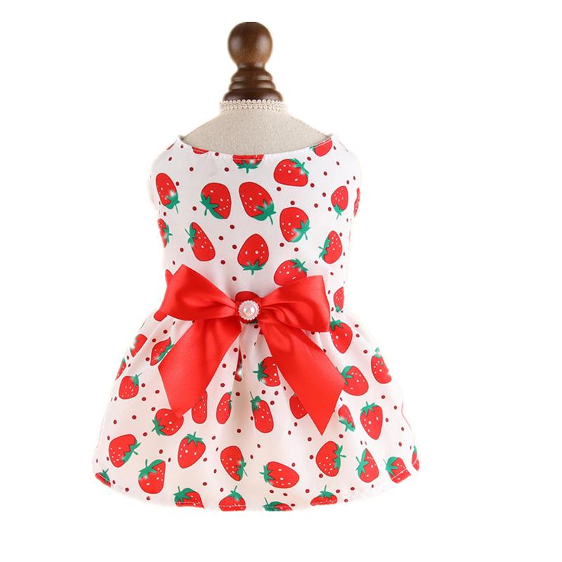 Spring and Summer Dog Skirt Small and Medium Dog Teddy Cat Pet Clothes Cute Dog Skirt Thin Princess Style