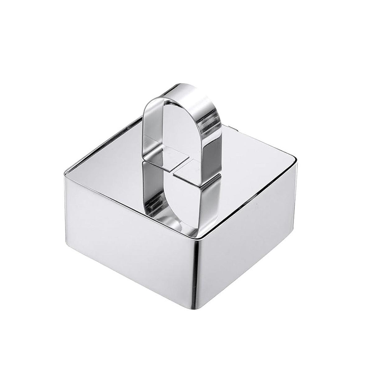 Stainless Steel Heart Mousse Ring & Onigiri Press Dessert Mold Set
