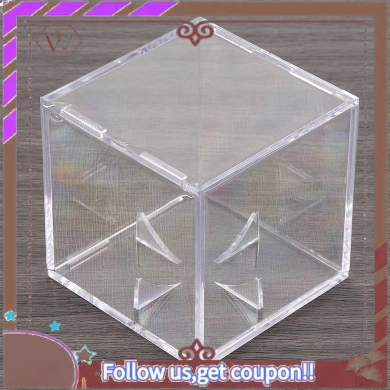 (New)-4Pcs Baseball Display Case,UV Protected Dustproof Acrylic Display Boxes,Clear Display Case For Baseball Memorabilia Ball NONE прозрачный