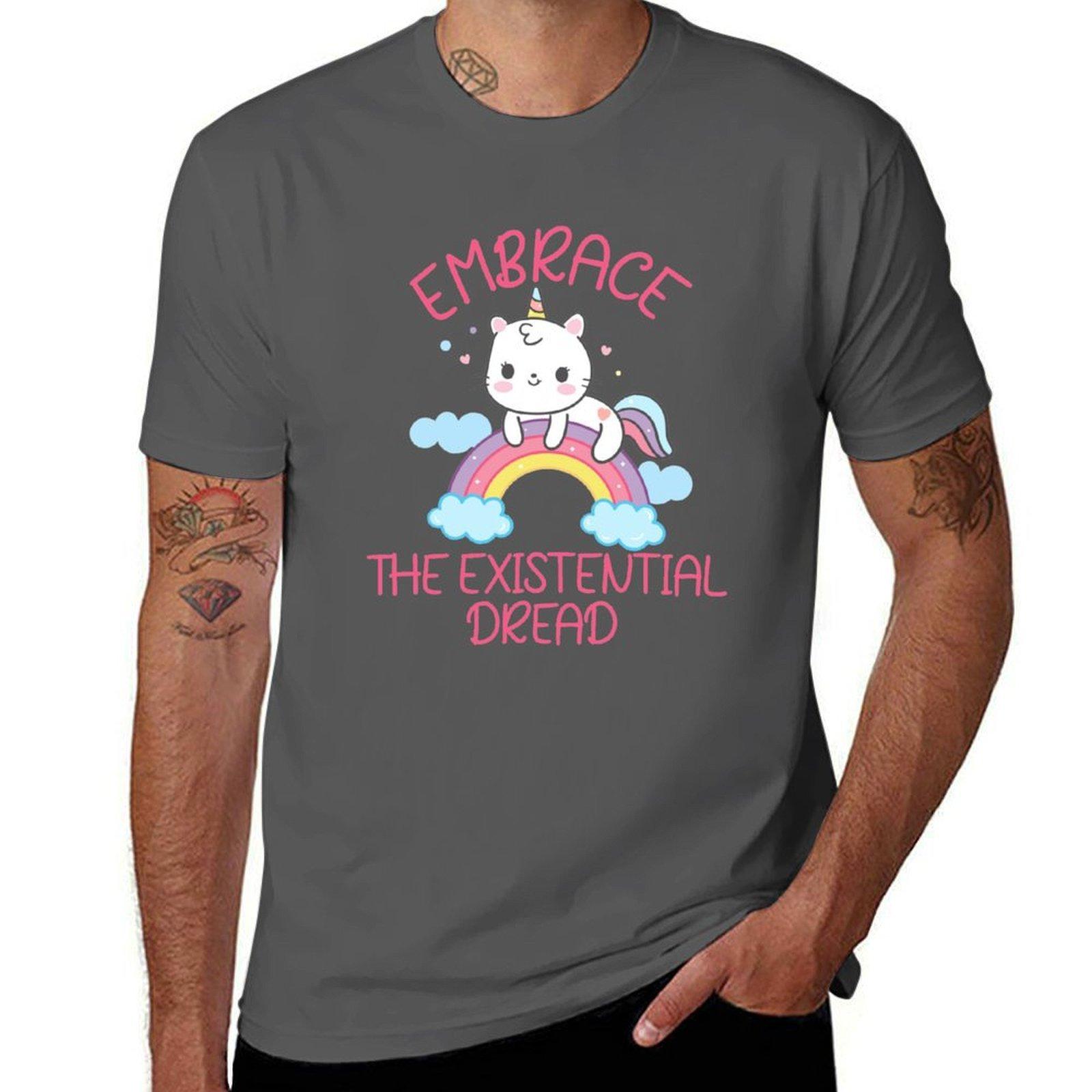 

Embrace The Existential Dread T-Shirt t shirt men 100% cotton luxury brand essential t shirt T-Shirt 4XL