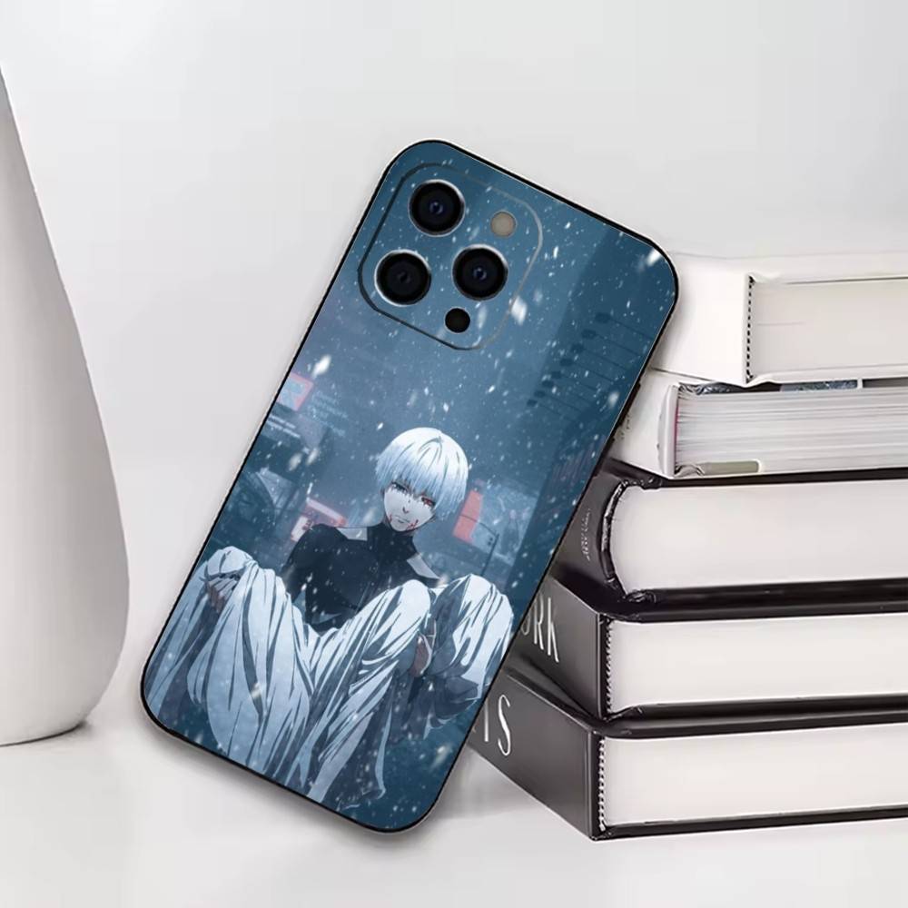 Tokyo Ghoul Ken Kaneki  Phone Case For iPhone17,16,15,14,13,12,11 Plus,Pro Soft Silicone Black Cover