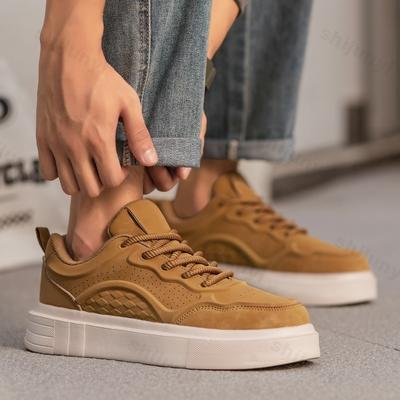 Mode 2025 Herbst Neu Retro Low Top Dicke Sohle Freizeitschuhe für Herren Modetrend Vielseitig Bequem Atmungsaktiv Plateau-Sneakers