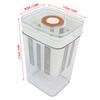 Colino per Yogurt 1100ml Grande Capacità Multifunzionale Rete Fine Filtro per Yogurtiera con Coperchio a Valvola Temporizzata per Fatto in Casa