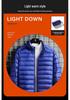 Men's Lightweight Down Jacket 2024: New Style, Portable, Versatile, Large Size, Solid Color for Autumn/Winter.