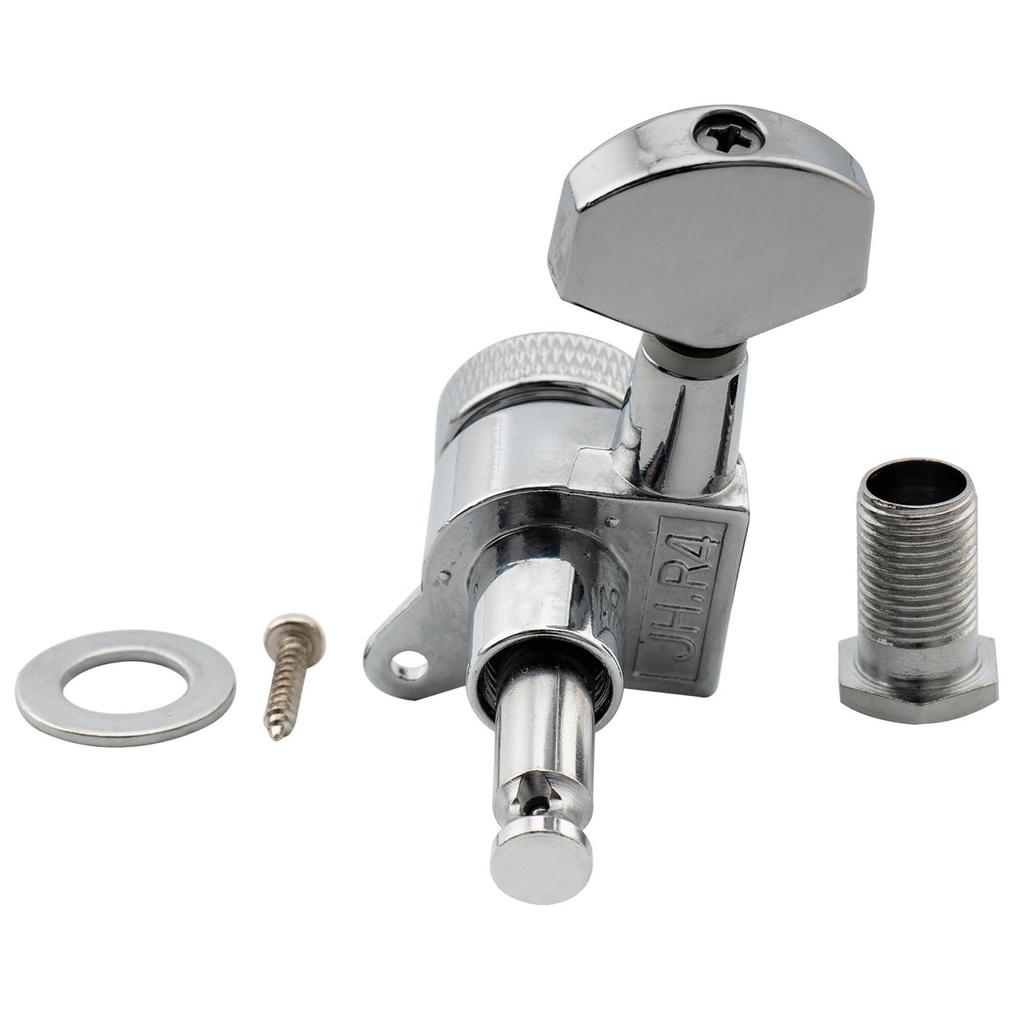 Musiclily Pro 6-Piece Locking Tuners for Fender Strat/Telecaster Electric Guitars, Chrome