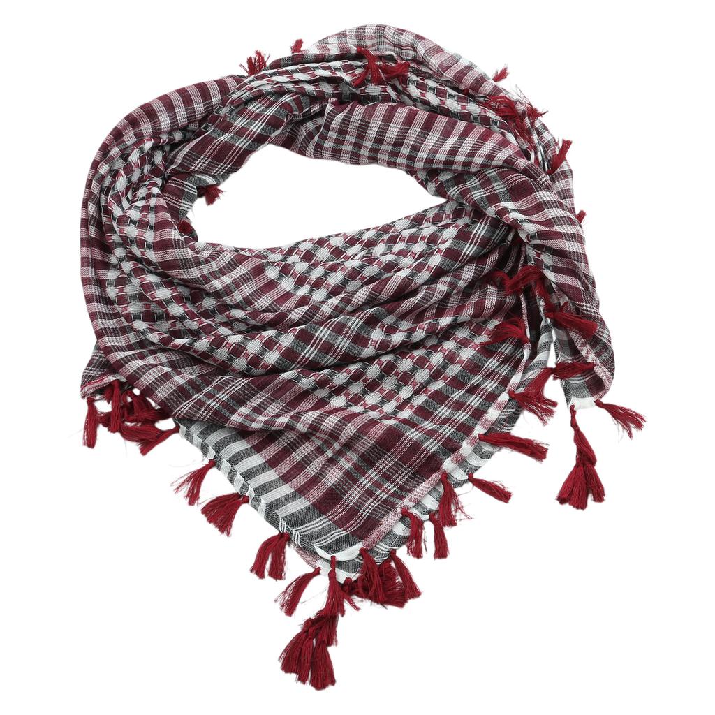 Breathable Shemagh Tacticals Desert Scarf Wrap Winter Shawl Neck Warmer Cover Head Wrap Windproof Tassels Scarf