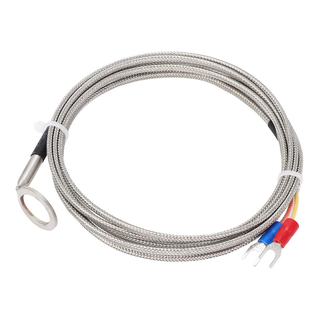 K Type Temperature Sensor Thermocouple Stainless Steel for Automotive Engine CHT Measurement with 14mm ID Washer 3meter