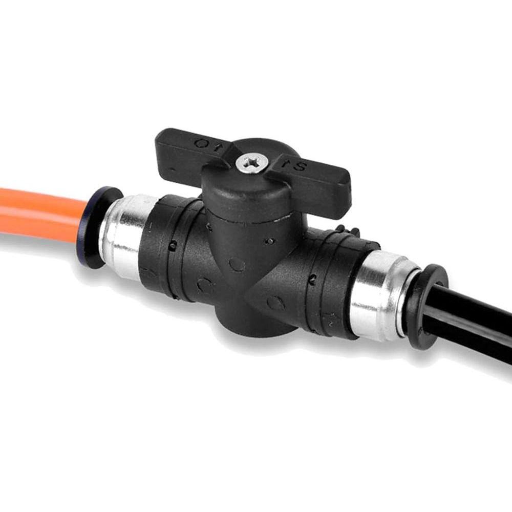 Hand Pneumatic Valve Black BUC Fitting Manual Switch Quick Joint Connector