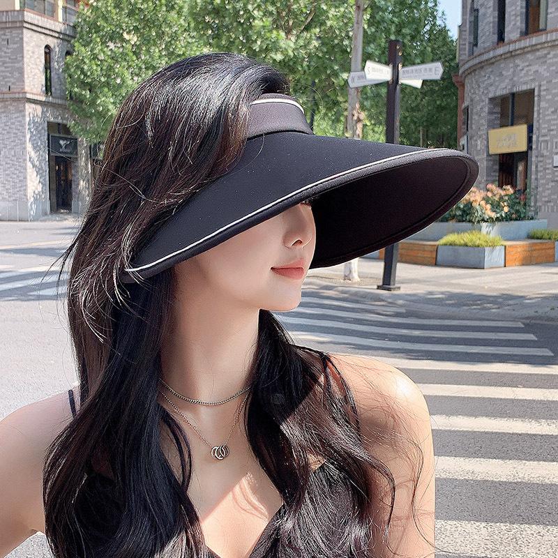 2025 ny överdimensionerad brätte isilke tom topp solskyddshatt sommar utomhusresor UV-skydd solskydd solhatt