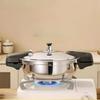 Double Handle Mini Pressure Pot Thickened Soup Pot Multipurpose Pressure Cooker  Induction Cooker
