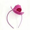 Valentine's Day Wedding Pink Lips Headband Cowboy Hat Diamond Lips Rose Party Cowboy Hat