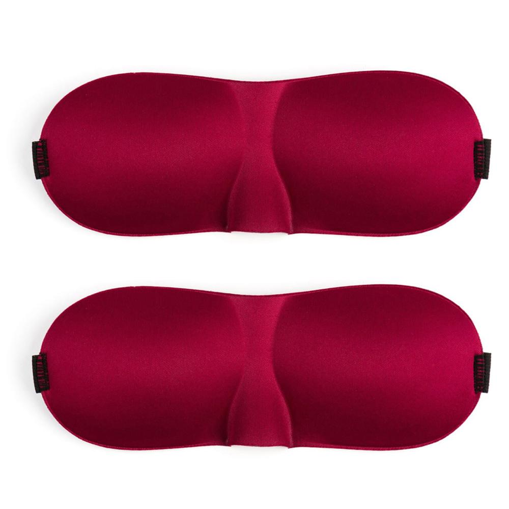 Tcare 2Pc 3D Sleeping Eye Mask Travel Rest Aid Eye Mask Cover Patch Paded Soft Sleeping Mask Blindfold Eye Relax Massage Tool Beauty