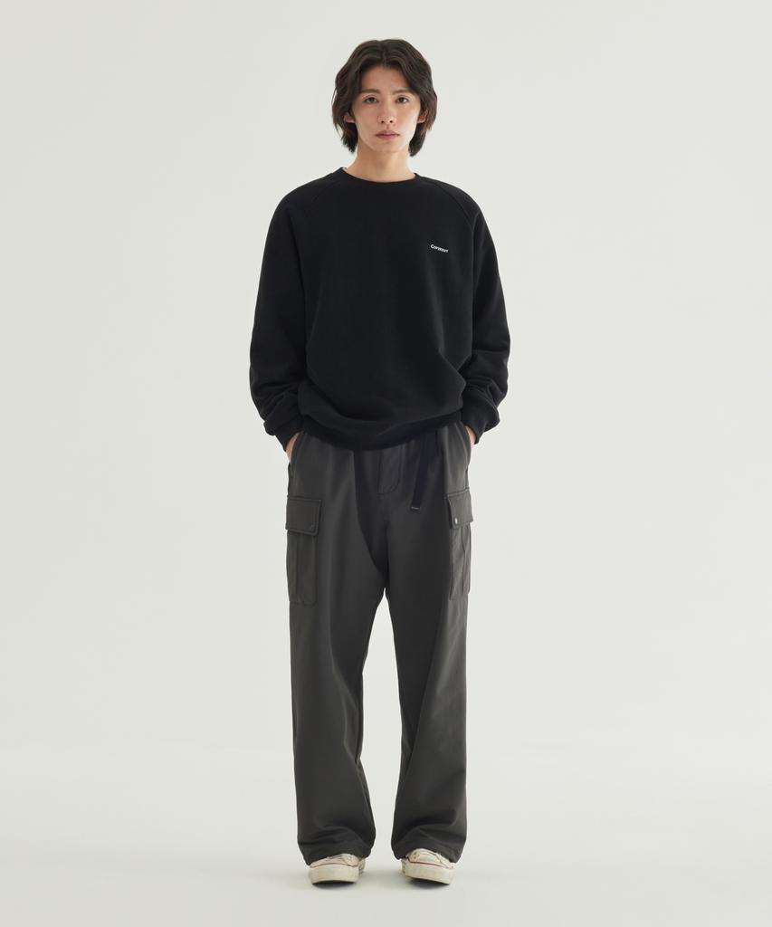 COVERNAT Small Logo Fleece-Lined Sweatshirt Black