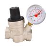 Water Pressure Regulator Adjustable Handle Brass 0 140PSI RV Water Pressure Reducer with Meter Stainless Steel Filter