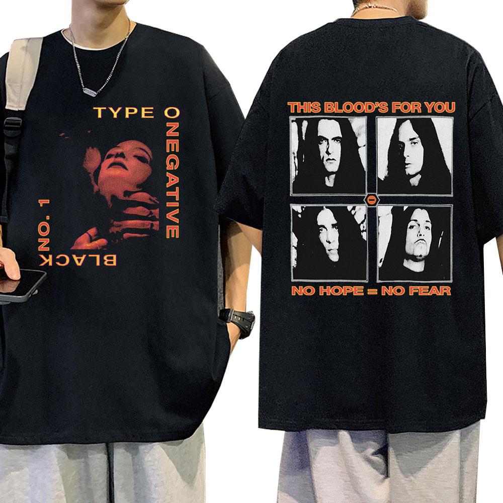 Rocková kapela Type O Negative Bloody Kisses Pánské Dámské Gotický Metal Vintage Hip Hop Trička s krátkým rukávem 100% bavlna