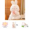 New Bunny Plush Toy Doll Soft And Fluffy Lotus Seat Cushion Sitting Rabbit Ideal Gift For Kids Bunny Plush)