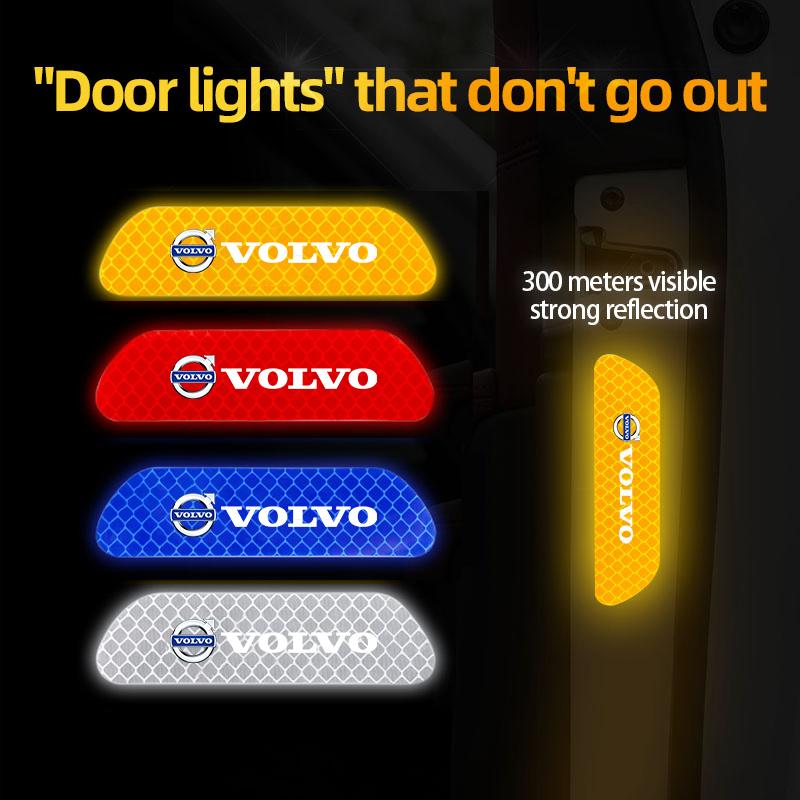 Auto Tür Reflektierender Aufkleber Nachtlicht Warnaufkleber Für Volvo XC90 V90 V60 XC60 V40 S80 S60 S90 C40 XC40 V70 XC70 C30 C70 EX90 FE3