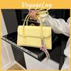 Stylish Handbag Pu Shoulder Bag With Solid Color Design For Street Casual
