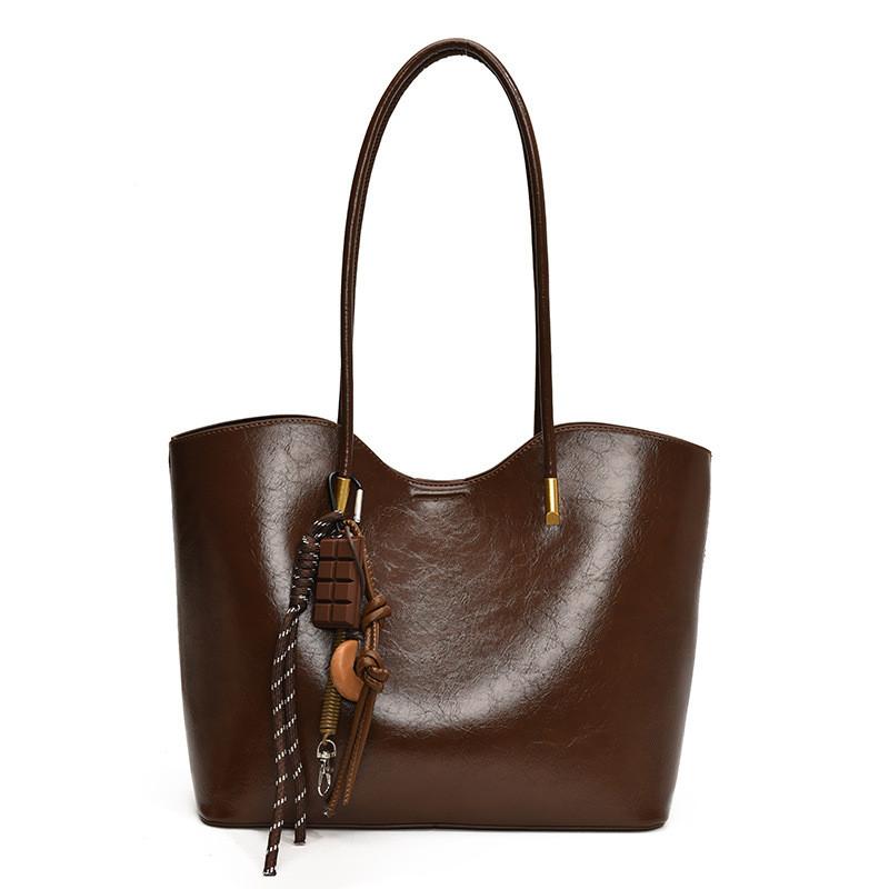 Pu Tote Bag For Women Large Capacity Casual Handbag With Zipper Closure For Daily Use
