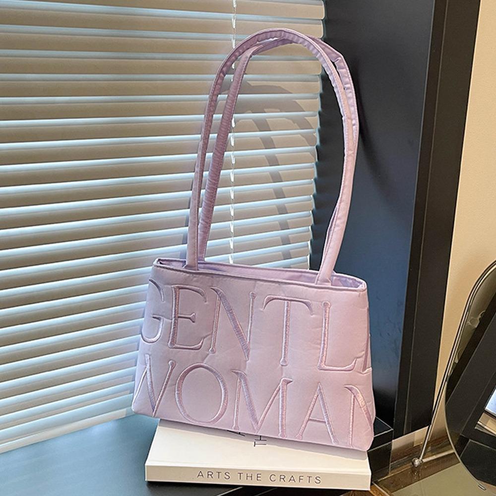 

Large Capacity Embroidered Shoulder Bag Elegant Crossbody Bag Underarm Bag Gallery Opening фиолетовый