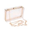 Transparent Acrylic Box Clutch Bag Chain Messenger Bag Women Evening Bags Handbag Chain Shoulder Bag Cosmetic Bag