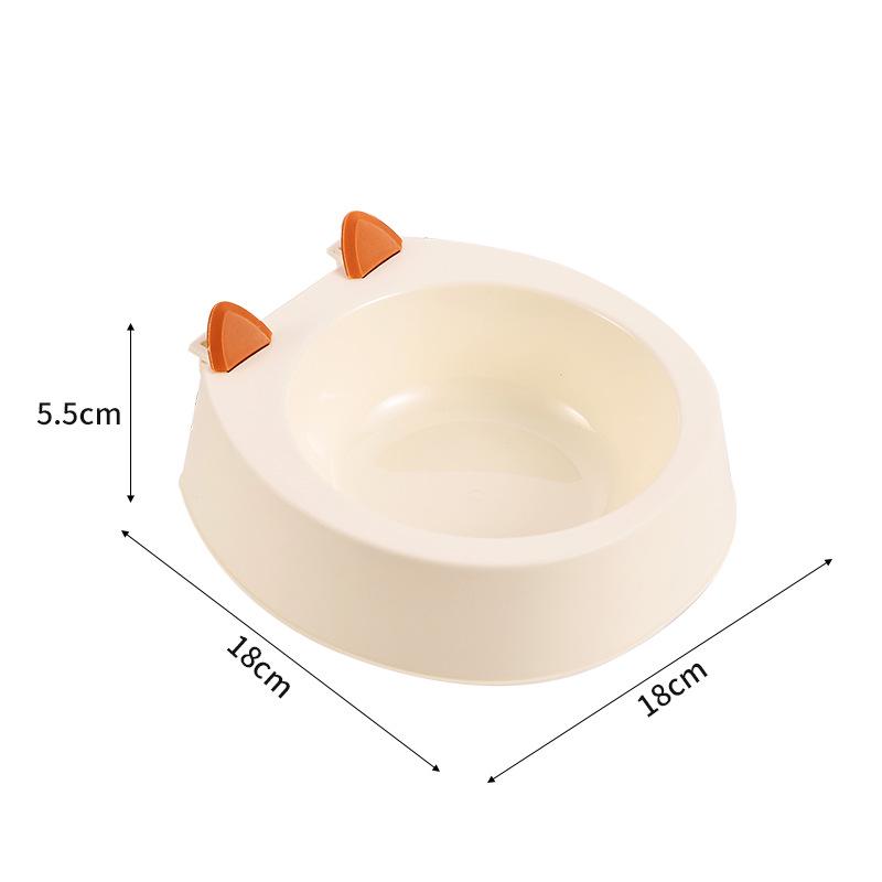 

Подвесная миска из нержавеющей стали для корма и воды для кошек/собак с защитой от опрокидывания Cat ear cage слоновая кость