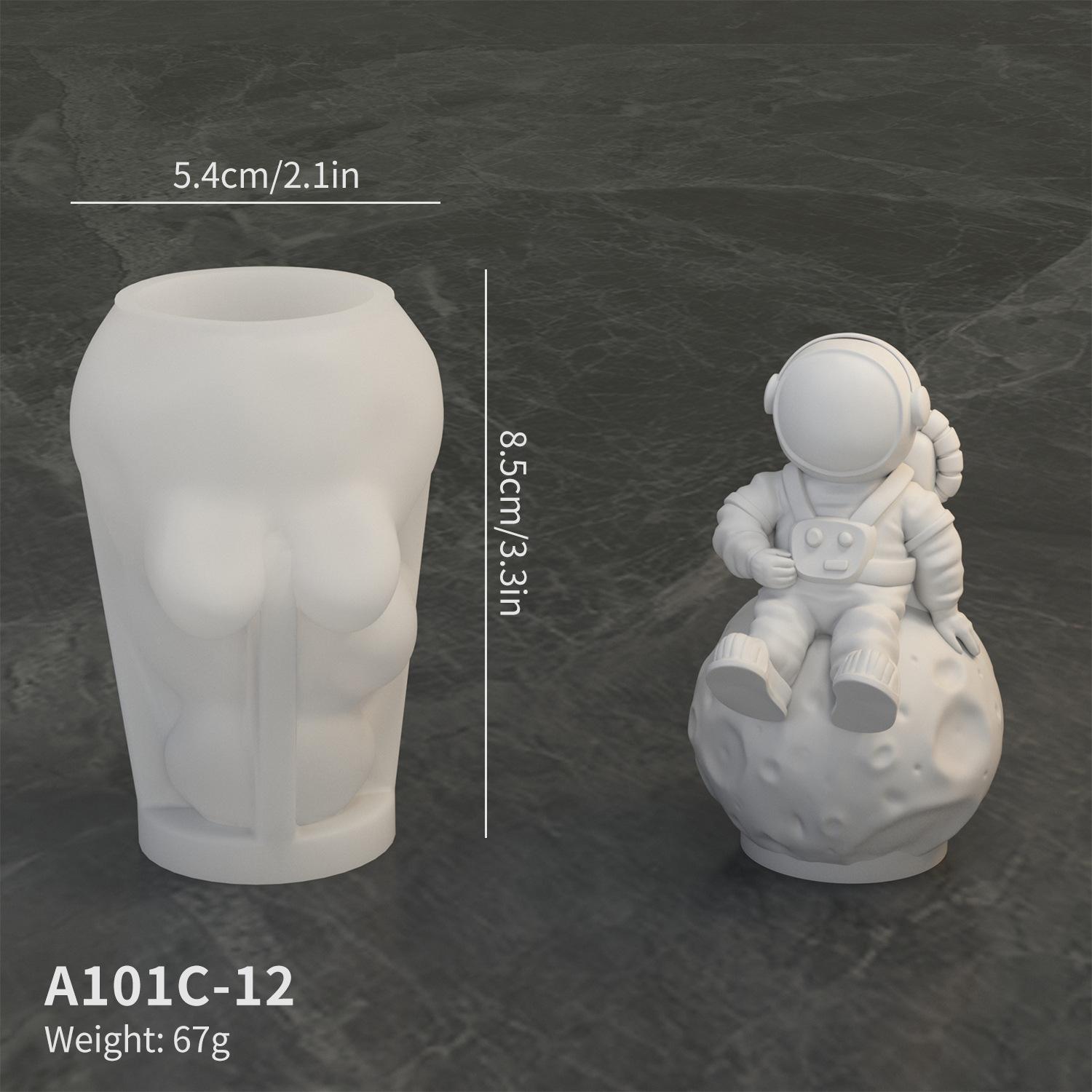 

A101C-12 Astronaut Planet Shape DIY Silicone Fondant Mold Cake Decorating Tool (BPA Free,No FDA) Type A