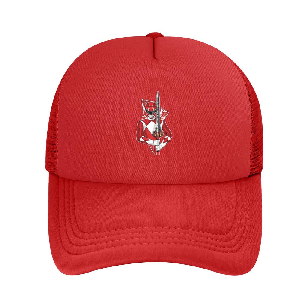 Mighty Morphin Power Rangers Trucker Hat Adult Outdoor Mesh Baseball Caps Polyester Adjustable Fishing Hat