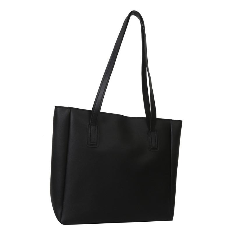 Fashionable Pu Large Capacity Tote Bag For Women Trendy Commuter Bag With Zipper