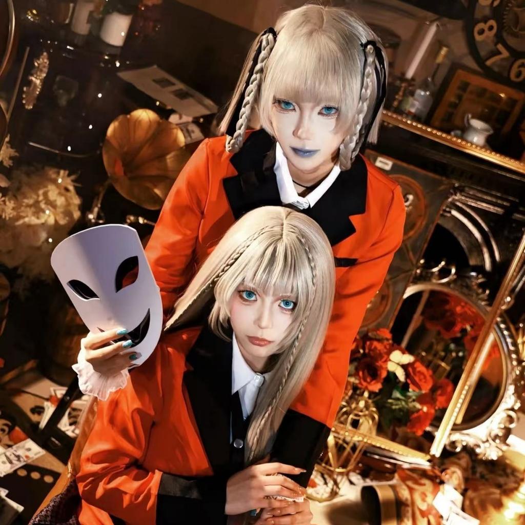 Anime Kakegurui Jabami Yumeko Cosplay Costume Halloween Sayaka Compulsive Gambler Japanese School Girls JK Uniform Halloween Cos