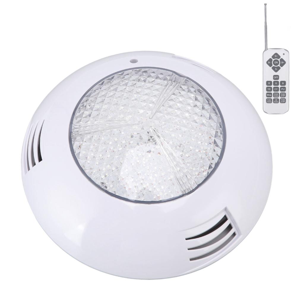 LED Poolleuchten AC12V RGB Fernbedienung IP68 Wasserdicht Hohe Lichtdurchlässigkeit Langlebiges ABS PC Aquarium