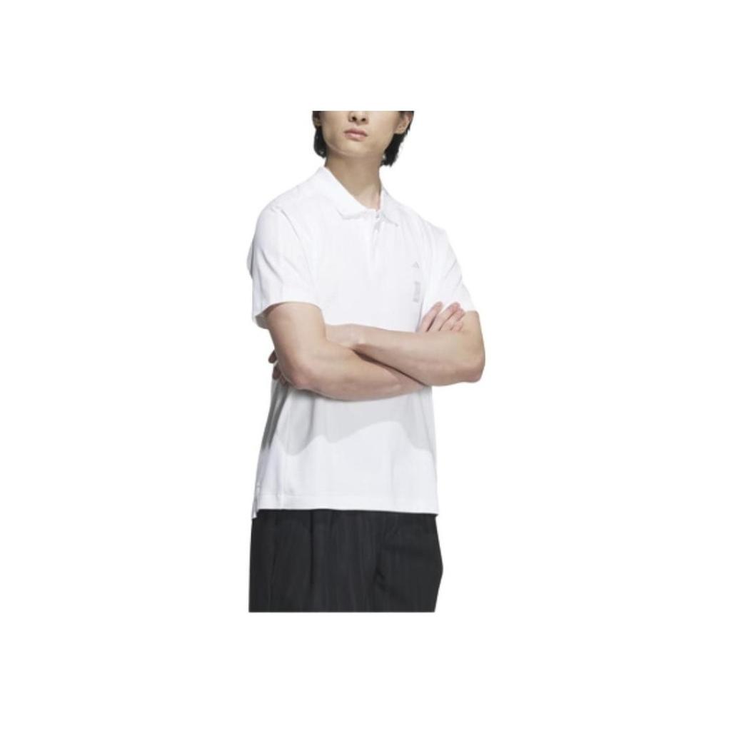 Adidas Casual Sports Short-Sleeved Polo Shirt Men Tops White JE6667