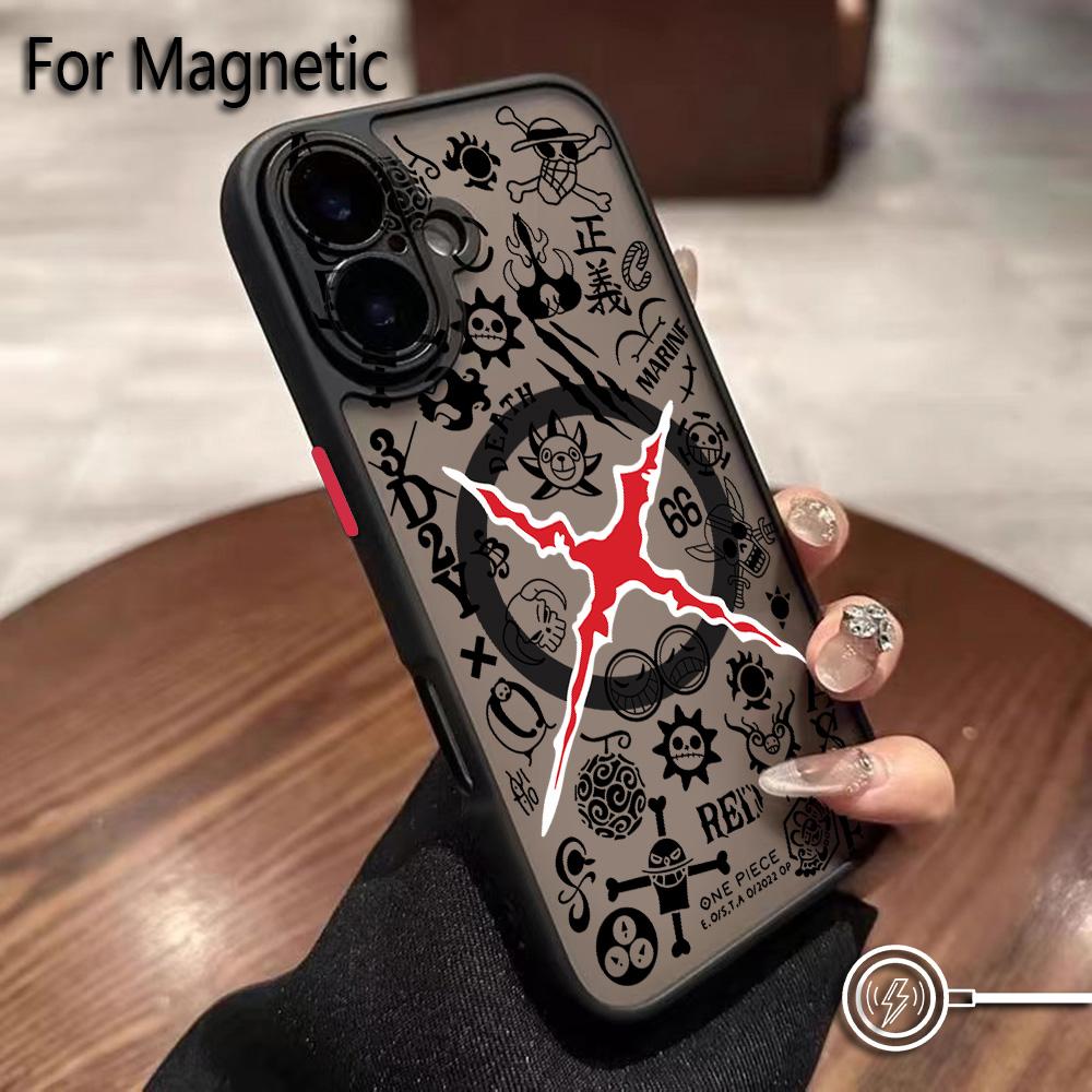 Anime Ones Pieces Luffys Zoros Phone Case for iPhone 17 16 15 14 13 12 11 Air Pro Max Mini XR XS X 7 8 6 6s Plus Matte Magnetic
