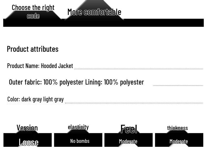 Izzue.t Unisex Kapuzen-Windjacke Arbeitskleidung