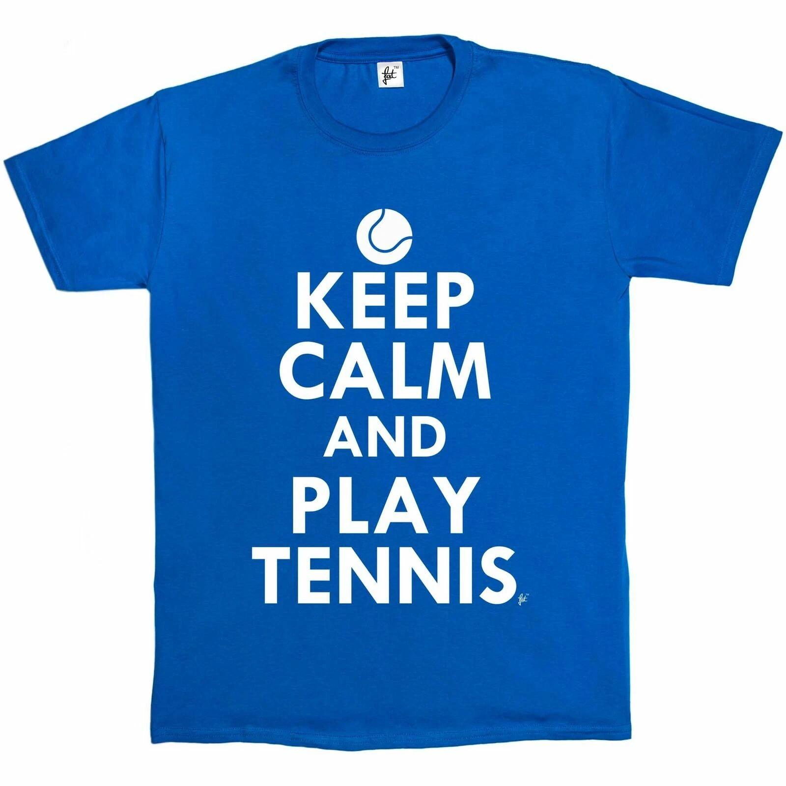 Keep Calm & Play Tennis - Tennis Ball Mens T-Shirt M