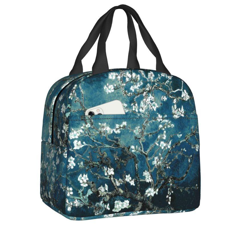 Individuelle Vase mit zwölf Sonnenblumen Lunchtasche Vincent van Gogh Gemälde Kühlbox Thermisch isolierte Lunchboxen für Erwachsene Büro