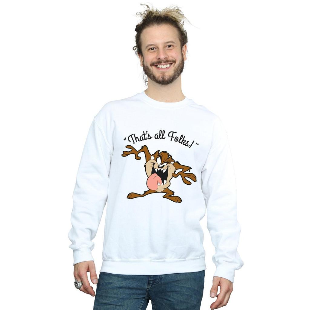 Looney Tunes Mens That´s All Folks Taz Sweatshirt