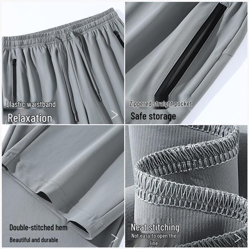 Warrior Men's Summer Casual Wide-Leg Straight Pants