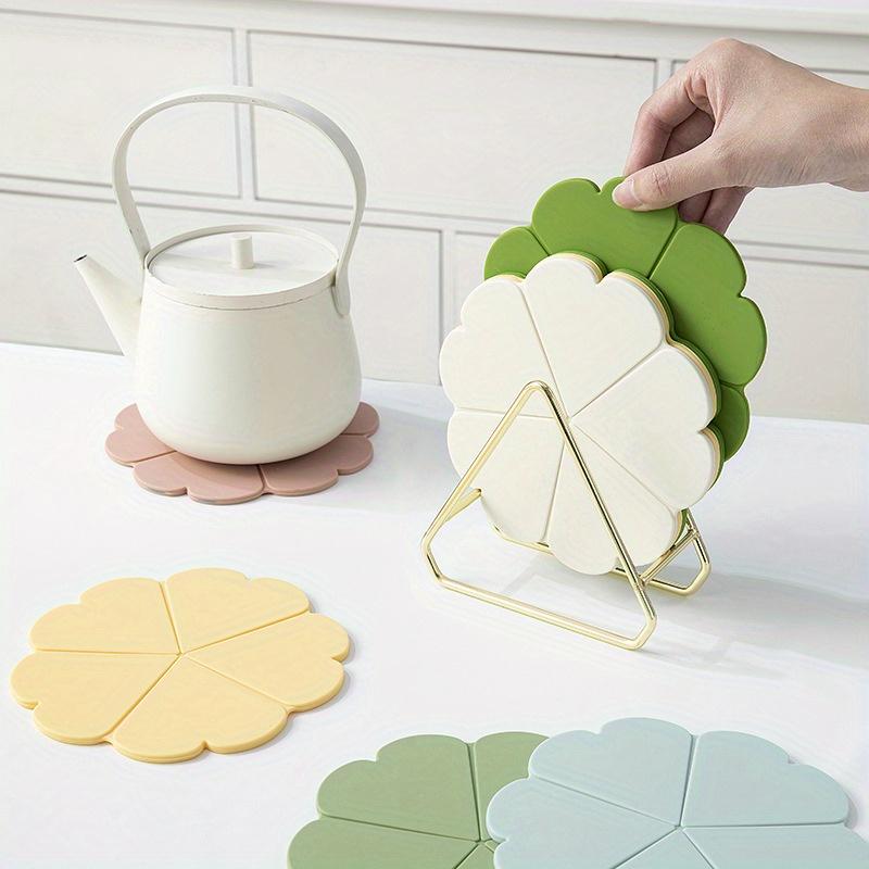 1PC Flower silicone insulation pad Nordic creative table mat household mat coaster anti-scalding placemat pot mat high temperature resistant